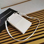 Prada Runway Saffiano Leather Smartphone Case White 2ZH068 19x11cm - 5