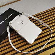 Prada Runway Saffiano Leather Smartphone Case White 2ZH068 19x11cm - 4