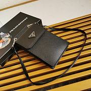 Prada Runway Saffiano Leather Smartphone Case Black 2ZH068 19x11cm - 6