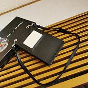 Prada Runway Saffiano Leather Smartphone Case Black 2ZH068 19x11cm - 3