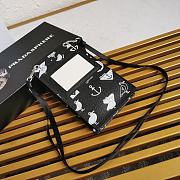 Prada Runway Saffiano Leather Smartphone Case Sea 2ZH068 19x11cm - 3