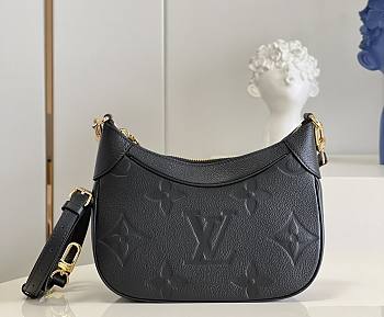 Louis Vuitton Bagatelle Monogram Leather Black M46002 22x14x9cm