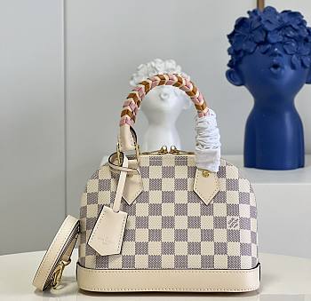 Louis Vuitton Alma BB Damier Canvas White N45294 23.5x17.5x11.5cm