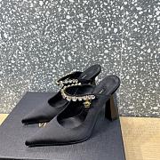 Versace Artifact Mules Stain Black 1B00V - 1