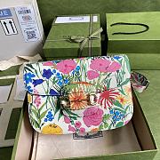 Gucci Horsebit 1955 Flower Shoulder Bag 602204 25x18x8cm - 1