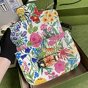 Gucci Horsebit 1955 Flower Shoulder Bag 602204 25x18x8cm - 5