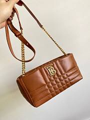 Burberry Small Lola Shoulder Bag Quilted Brown 27.5x11x12cm - 2