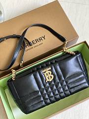 Burberry Small Lola Shoulder Bag Quilted Black 27.5x11x12cm - 4