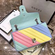 Gucci GG Marmont Matelassé Leather Multi Color 443497 26x15x7cm - 6
