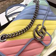 Gucci GG Marmont Matelassé Leather Multi Color 443497 26x15x7cm - 5