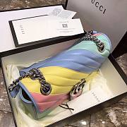 Gucci GG Marmont Matelassé Leather Multi Color 443497 26x15x7cm - 4