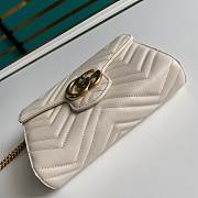 Gucci Mini GG Marmont Matelassé Bag White 474575 20x13x6cm - 6