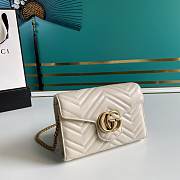 Gucci Mini GG Marmont Matelassé Bag White 474575 20x13x6cm - 5