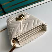 Gucci Mini GG Marmont Matelassé Bag White 474575 20x13x6cm - 3