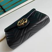 Gucci Mini GG Marmont Matelassé Bag Black 474575 20x13x6cm - 5