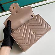 Gucci Mini GG Marmont Matelassé Bag Beige 474575 20x13x6cm - 4