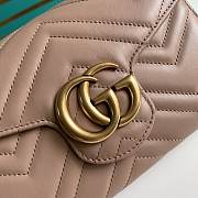 Gucci Mini GG Marmont Matelassé Bag Beige 474575 20x13x6cm - 3