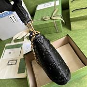 Gucci Small GG Shoulder Bag Black 675788 25x21x9cm - 2