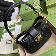 Gucci Small GG Shoulder Bag Black 675788 25x21x9cm - 4