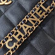 Chanel Small Hobo Bag Grained Leather Black AS3223 16x19x8cm - 5