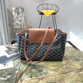 Goyard Rouette PM Canvas Black/Brown 30x22x14cm