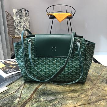 Goyard Rouette PM Canvas Green 30x22x14cm