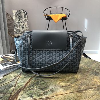 Goyard Rouette PM Canvas Black 30x22x14cm