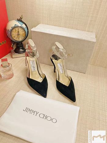 Jimmy Choo Seada 100 Black Suede 