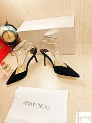Jimmy Choo Seada 100 Black Suede  - 4
