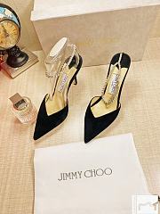Jimmy Choo Seada 100 Black Suede  - 3