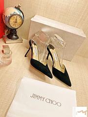 Jimmy Choo Seada 100 Black Suede  - 2