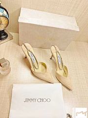 Jimmy Choo Seada 100 Nude Pink Suede  - 3