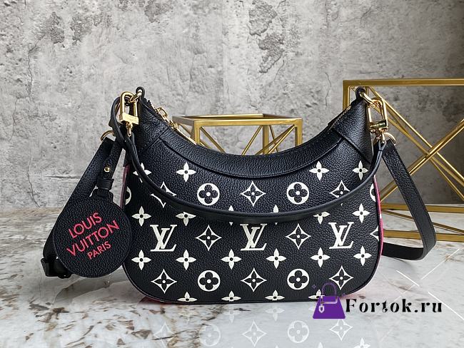 Louis Vuitton Bagatelle Bicolor Black/White/Pink M46091 22x14x9cm - 1