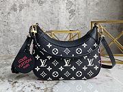 Louis Vuitton Bagatelle Bicolor Black/White/Pink M46091 22x14x9cm - 1