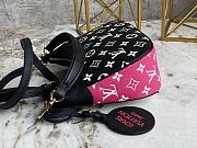 Louis Vuitton Bagatelle Bicolor Black/White/Pink M46091 22x14x9cm - 5