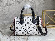 Louis Vuitton Speedy 20 Monogram Leather Black/White/Pink M46088 20.5x13.5x12cm - 6