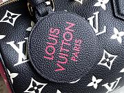 Louis Vuitton Speedy 20 Monogram Leather Black/White/Pink M46088 20.5x13.5x12cm - 2