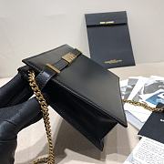 Ysl Manhattan Chain Bag Leather Black 636478 24x16x5cm - 6