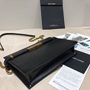 Ysl Manhattan Chain Bag Leather Black 636478 24x16x5cm - 5