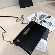 Ysl Manhattan Chain Bag Leather Black 636478 24x16x5cm - 4