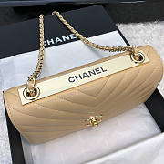 Chanel Chervon Trendy CC WOC Beige A80982 19cm - 6