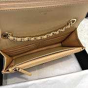 Chanel Chervon Trendy CC WOC Beige A80982 19cm - 5