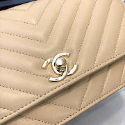 Chanel Chervon Trendy CC WOC Beige A80982 19cm - 2