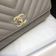 Chanel Chervon Trendy CC WOC Grey A80982 19cm - 6