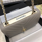 Chanel Chervon Trendy CC WOC Grey A80982 19cm - 5