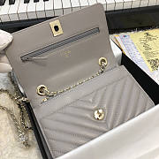 Chanel Chervon Trendy CC WOC Grey A80982 19cm - 3