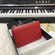 Chanel Chervon Trendy CC WOC Red A80982 19cm - 5