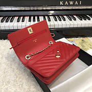 Chanel Chervon Trendy CC WOC Red A80982 19cm - 2