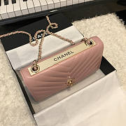 Chanel Chervon Trendy CC WOC Pink A80982 19cm - 6