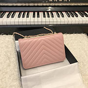 Chanel Chervon Trendy CC WOC Pink A80982 19cm - 3